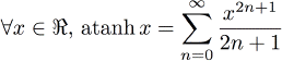 atanh(x)=...